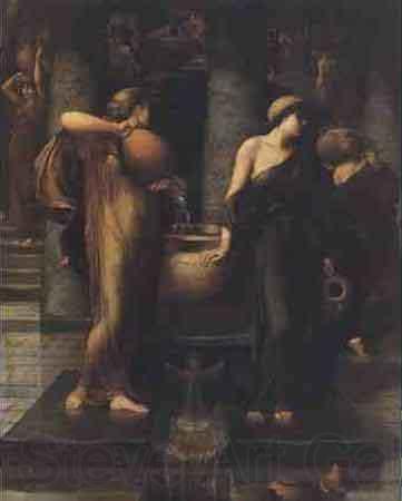 John Ruskin,HRWS The daughters of king Danaus pour water into a bottomless vessel France oil painting art